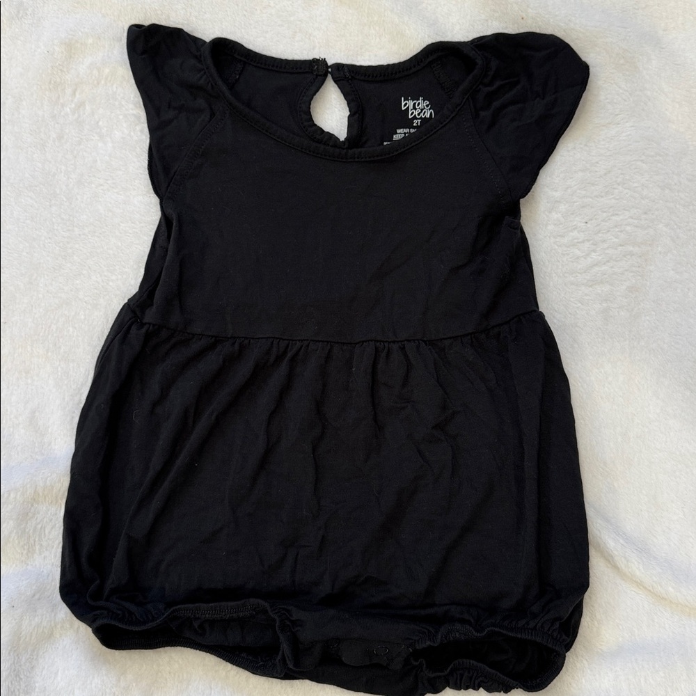 Black Baby Romper by Birdie Bean